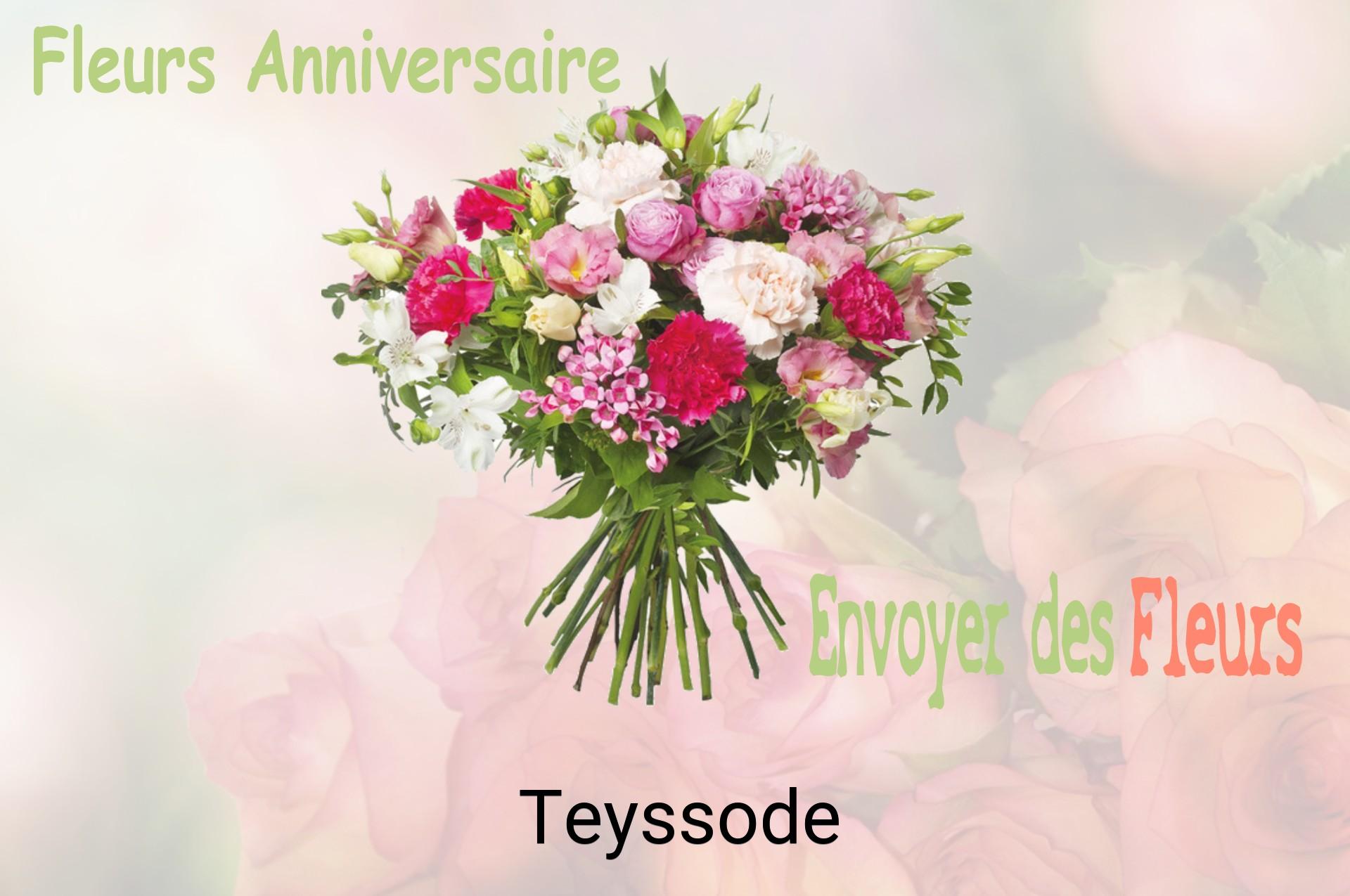 Bouquet de fleurs d’anniversaire livré à Teyssode