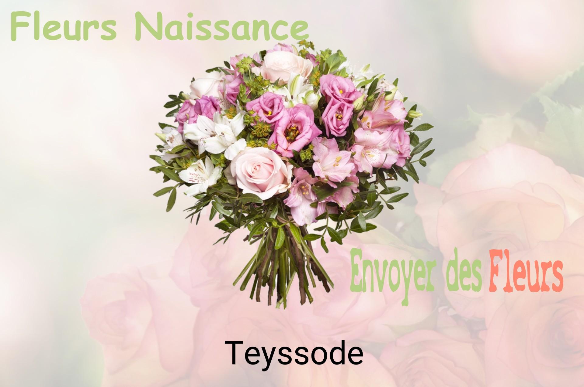 Bouquet de fleurs de naissance livré à Teyssode
